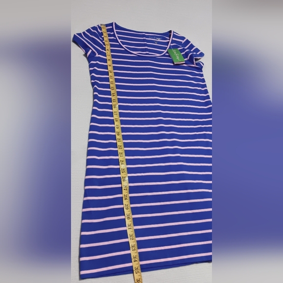 NWT Lilly Pulitzer Short Sleeve Beacon Striped T-shirt Dress Size M - Picture 9 of 13